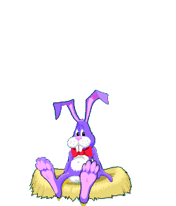 Gif animé Pâques lapin oeuf